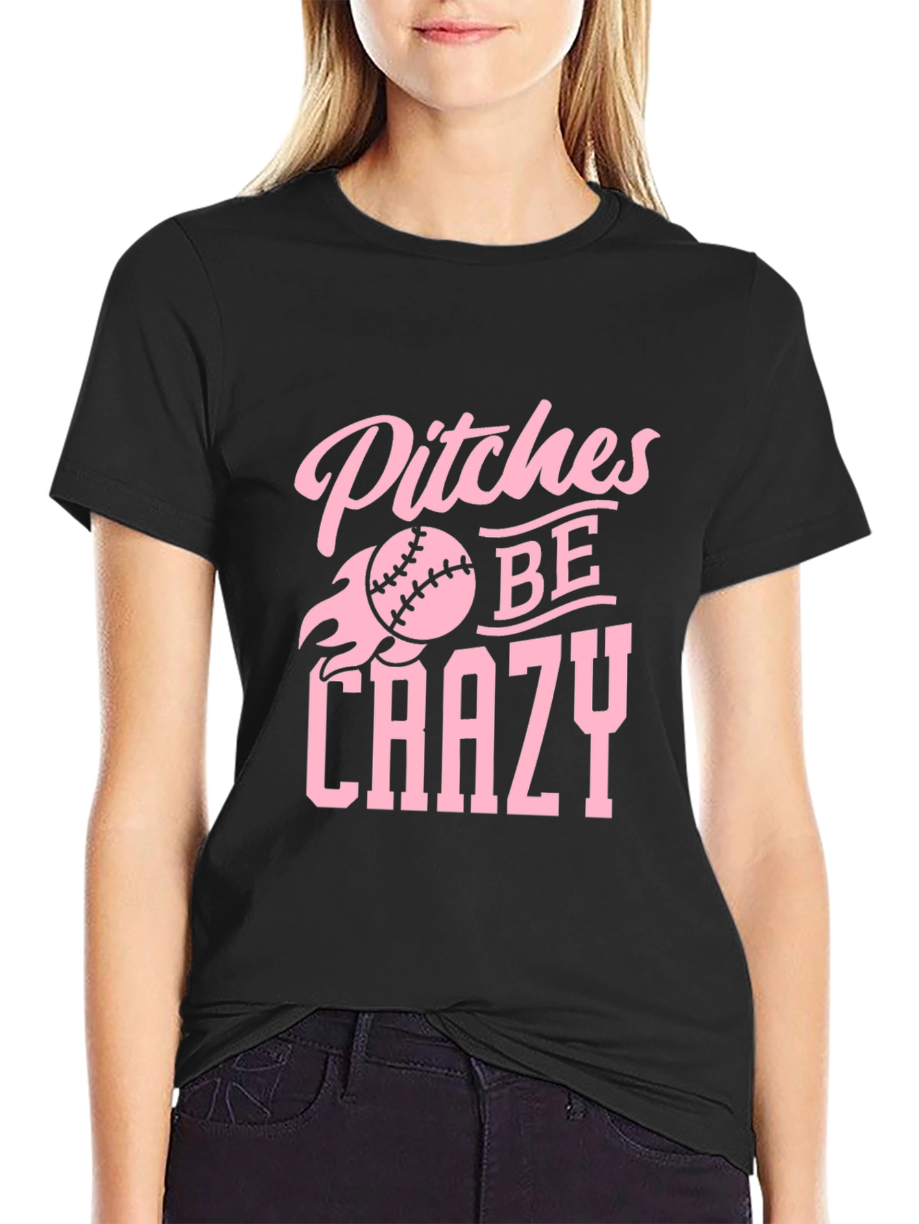 Pitches Be Crazy T-Shirt - Baseball Tee