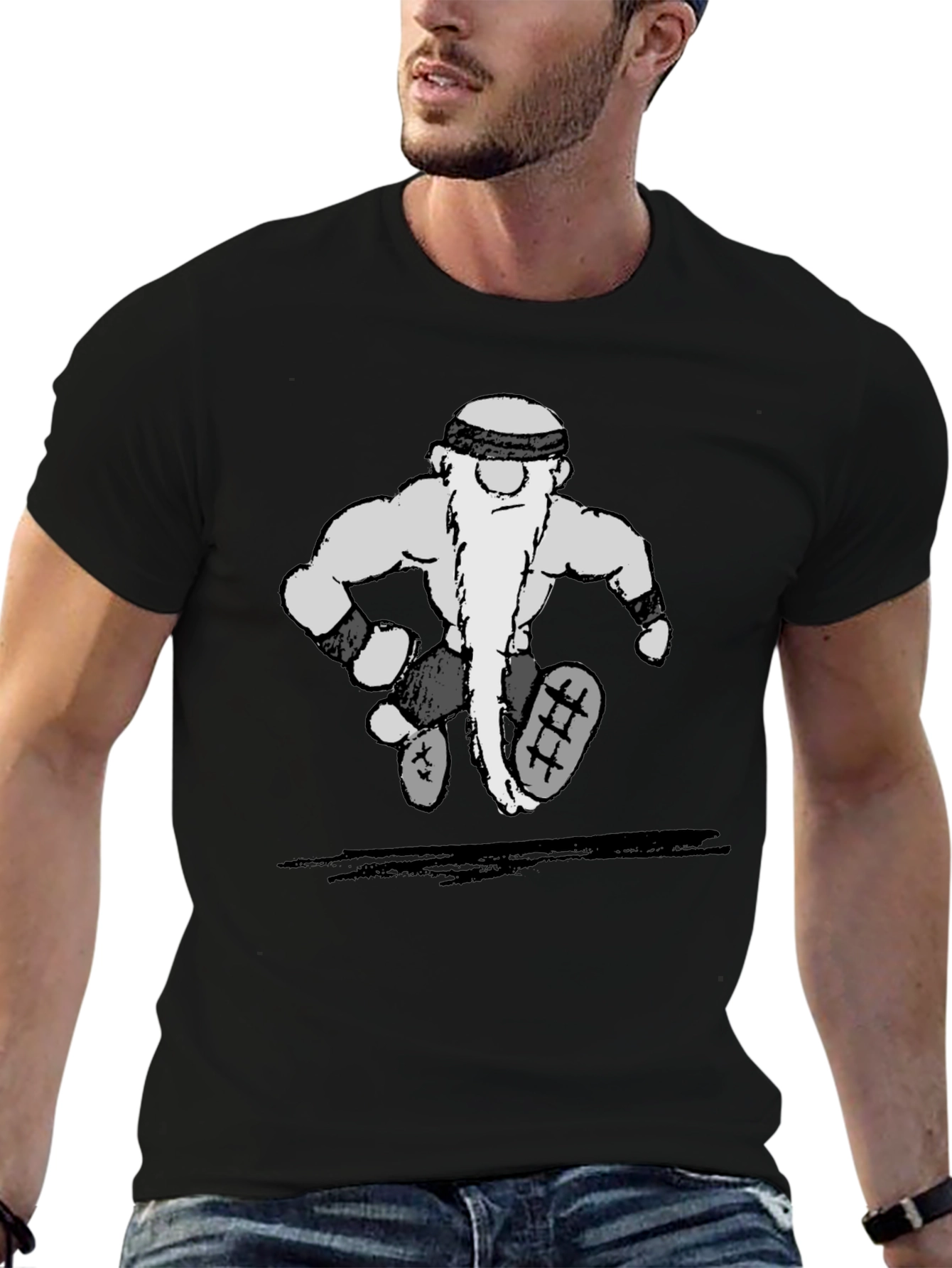 Dwarf Runner Graphic Tee - Mens Black T-Shirt