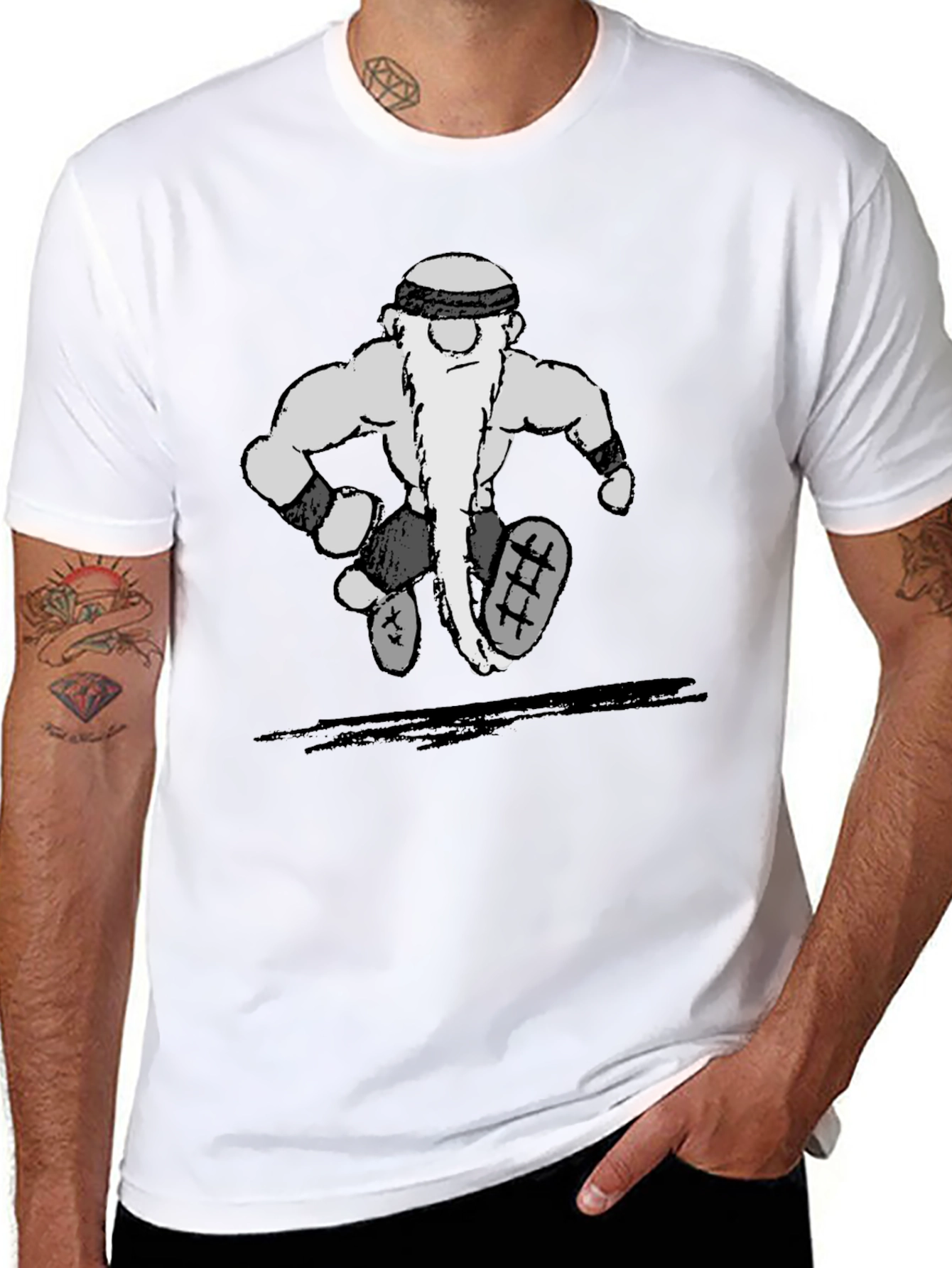 Dwarf Runner Graphic Tee - Mens Black T-Shirt