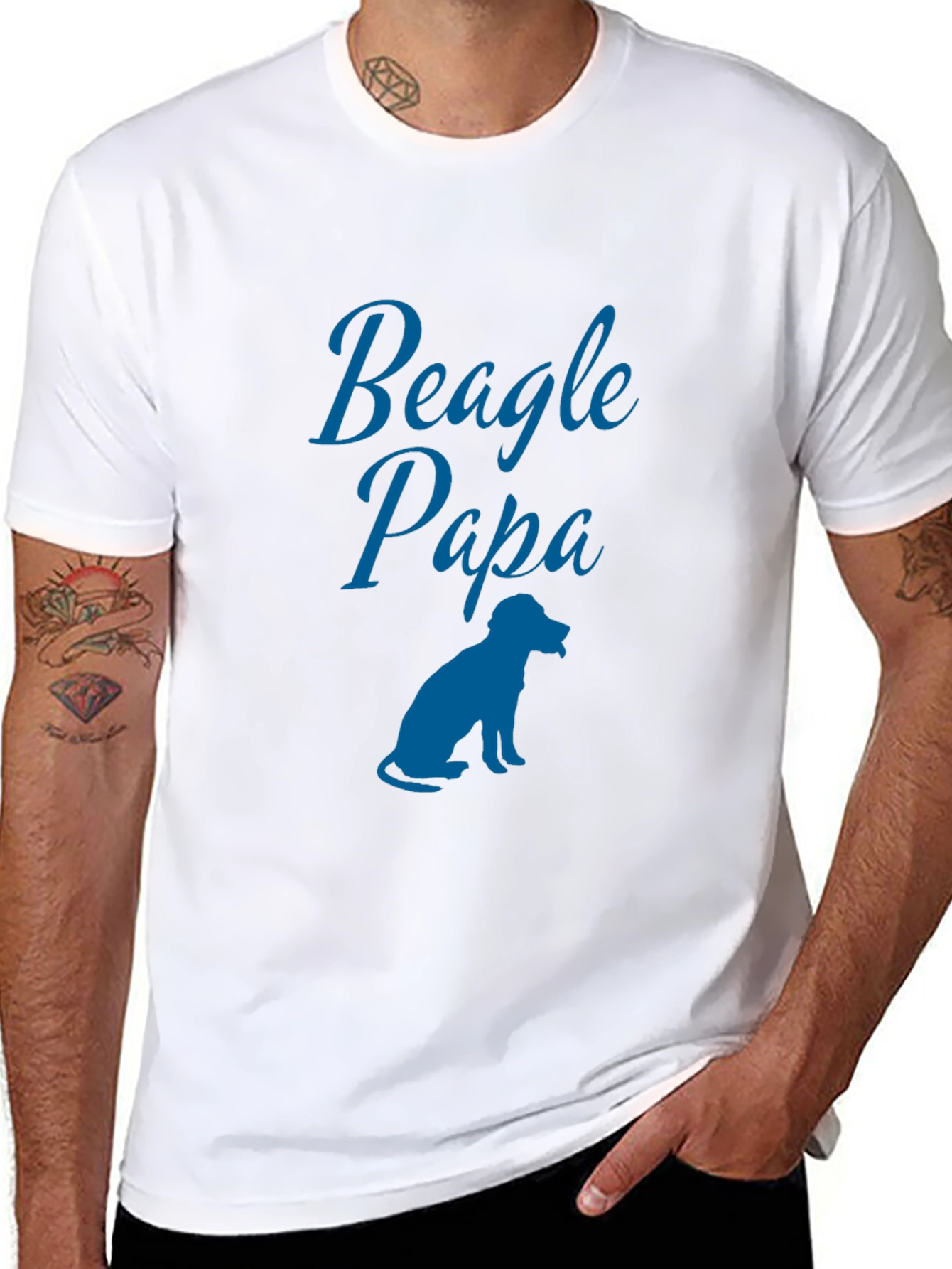 Beagle Papa T-Shirt: Dog Lover Tee