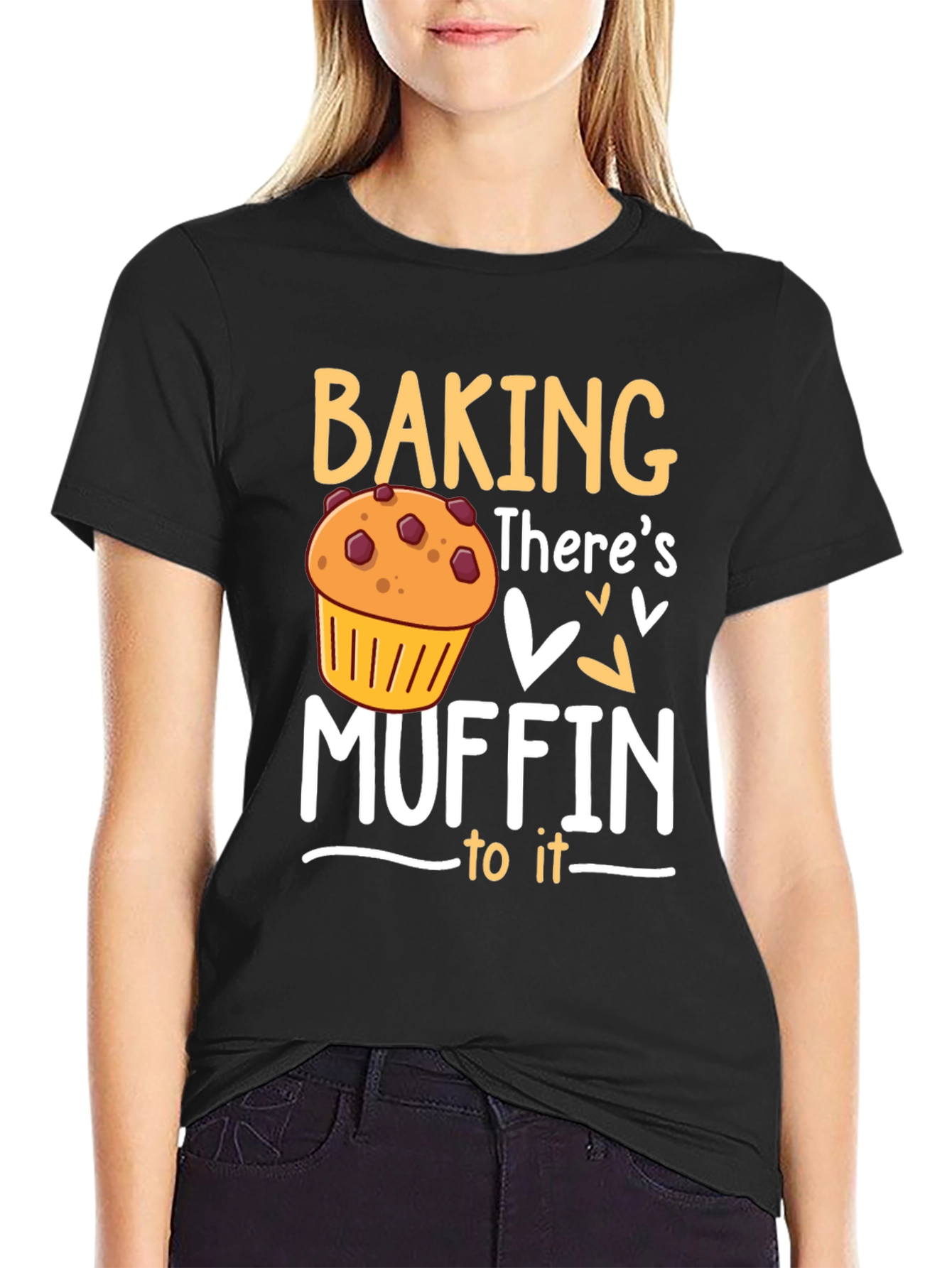 Baking Muffin Pun Graphic T-Shirt - Novelty Tee