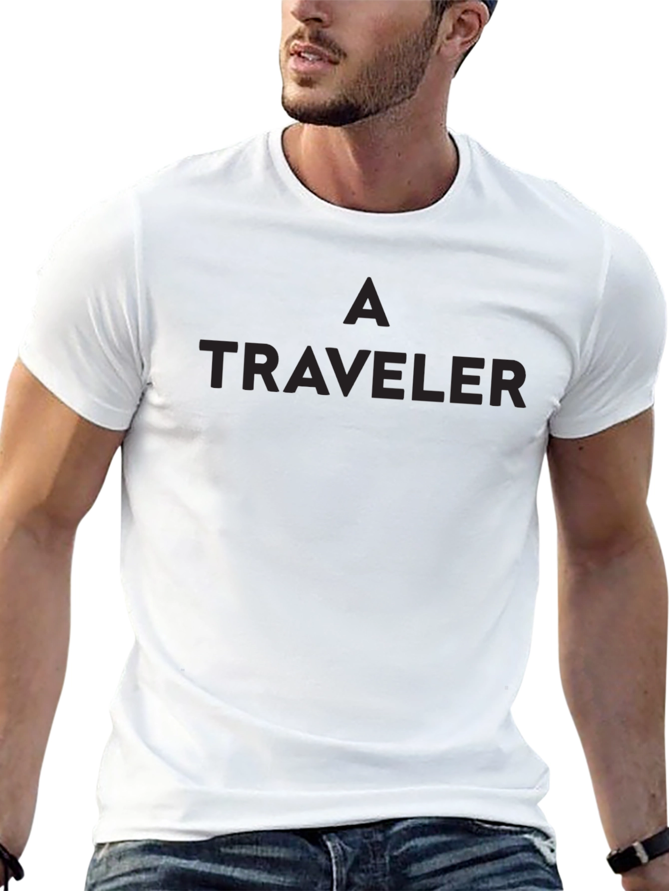 A Traveler - Black T-Shirt