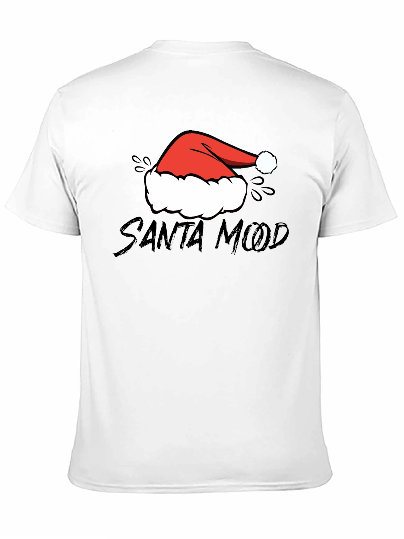 Santa Mood Graphic Tee - Holiday Festive Shirt