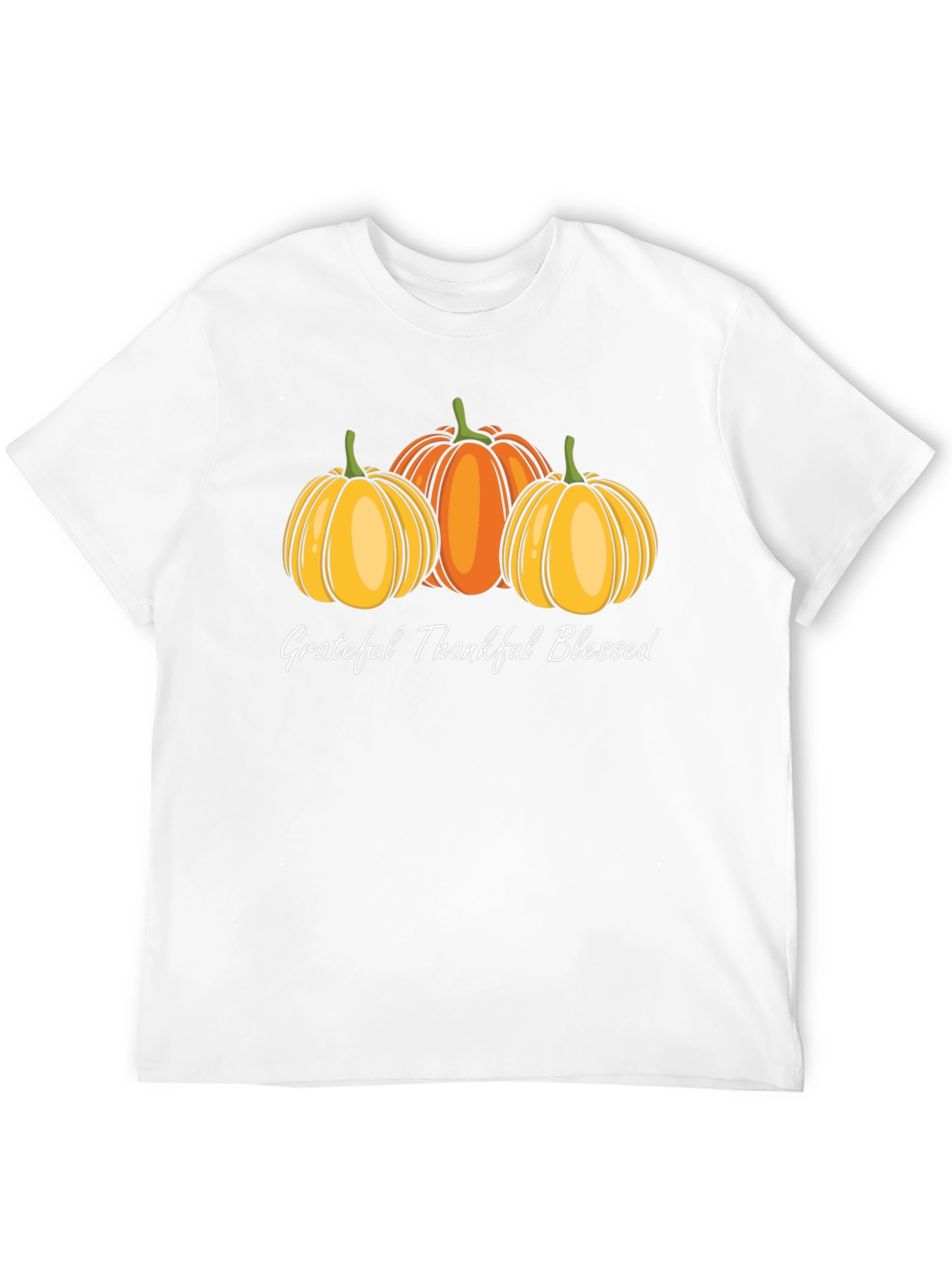 Grateful Thankful Blessed Pumpkin T-Shirt