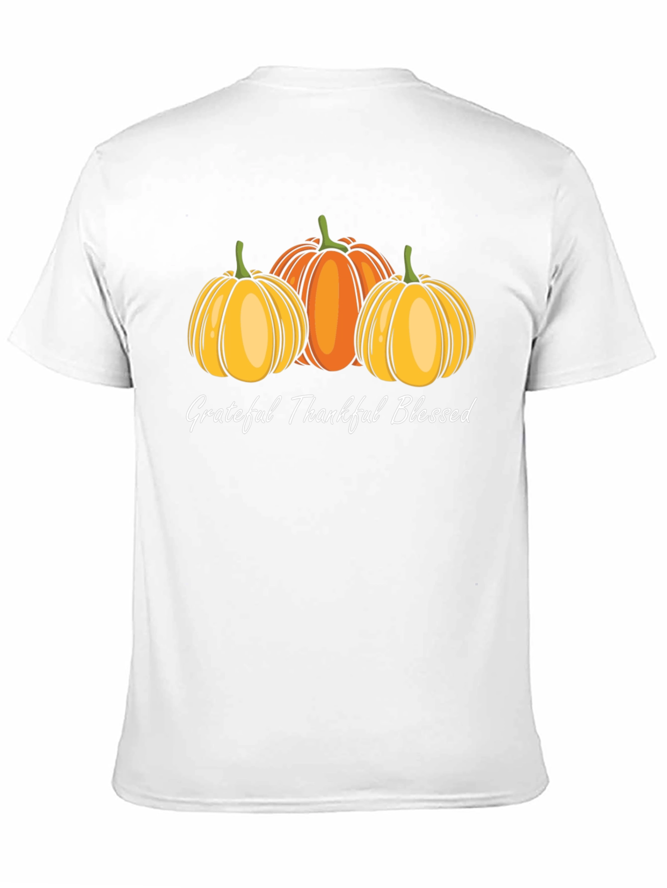 Grateful Thankful Blessed Pumpkin T-Shirt