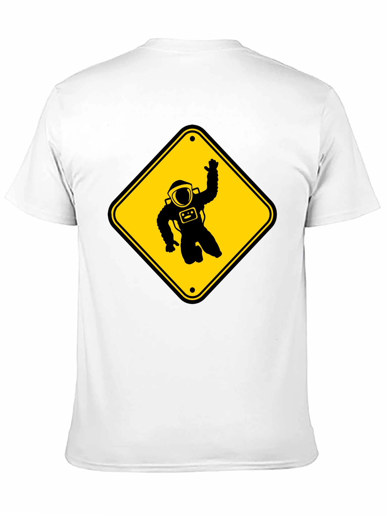 Astronaut Crossing Black T-Shirt