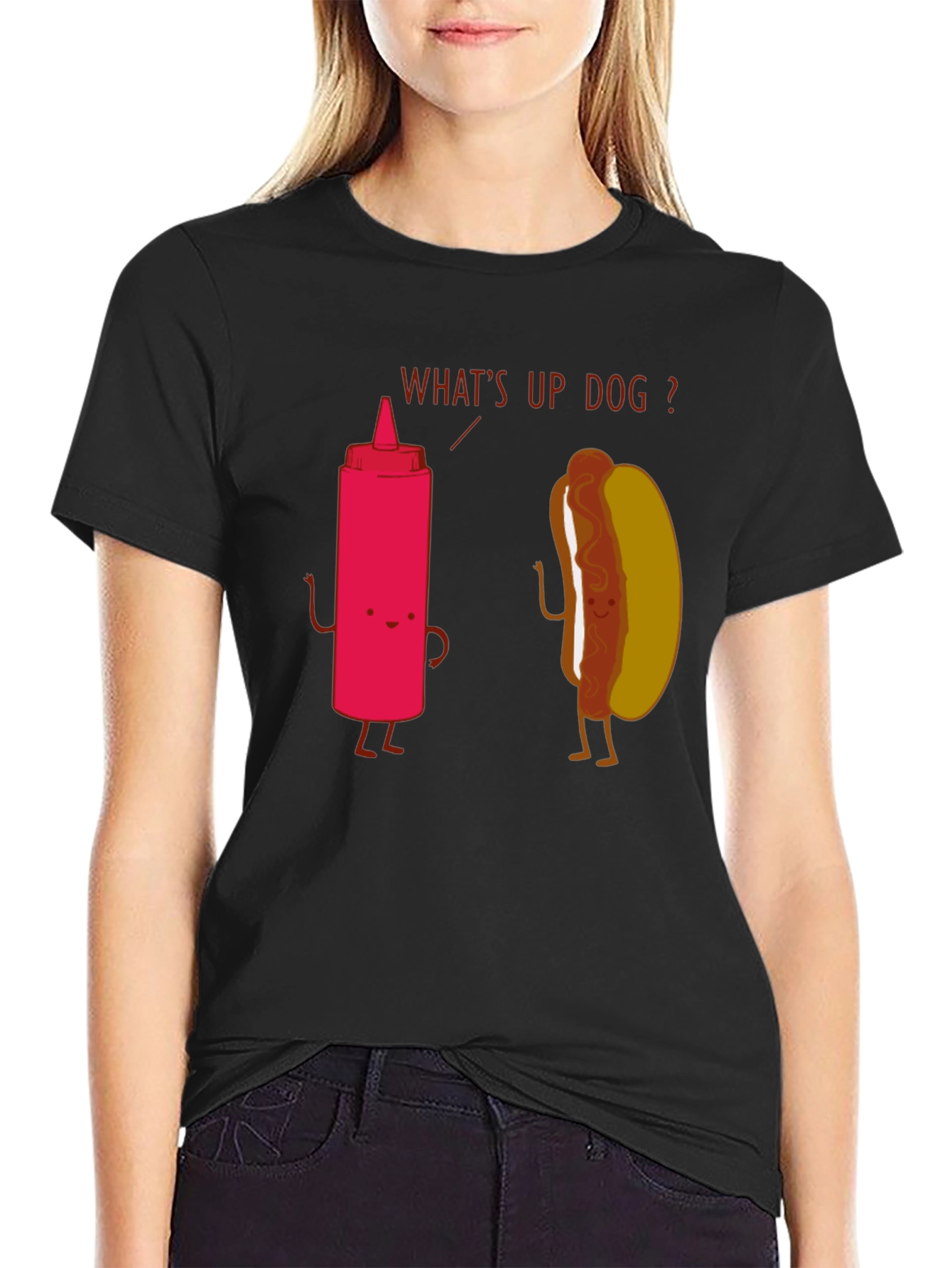 Funny Whats Up Dog Graphic Tee