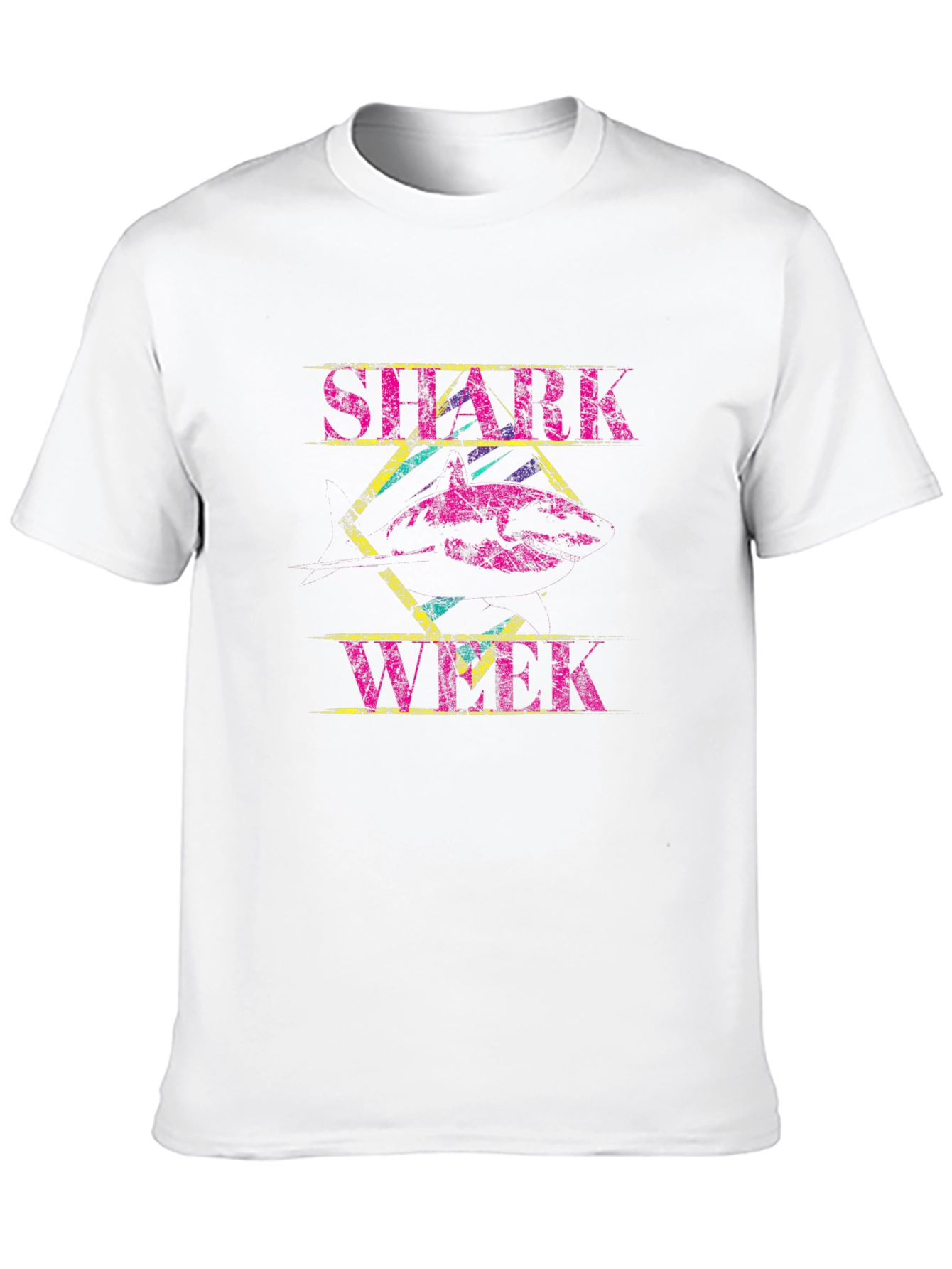 Shark Week Graphic Print Black T-Shirt
