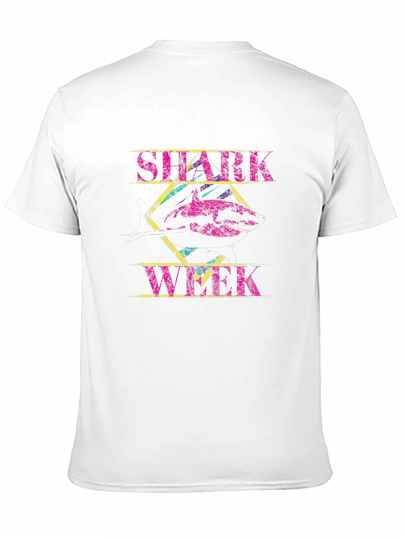 Shark Week Graphic Print Black T-Shirt