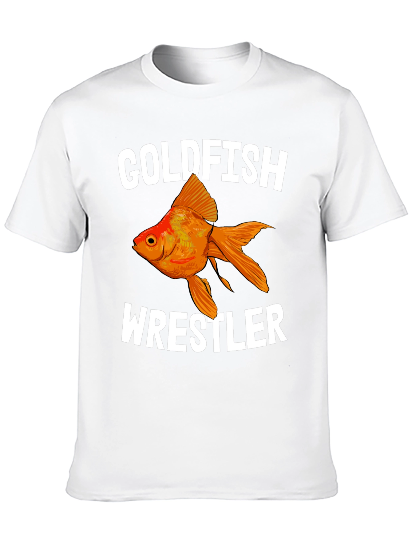 Goldfish Wrestler Black T-Shirt