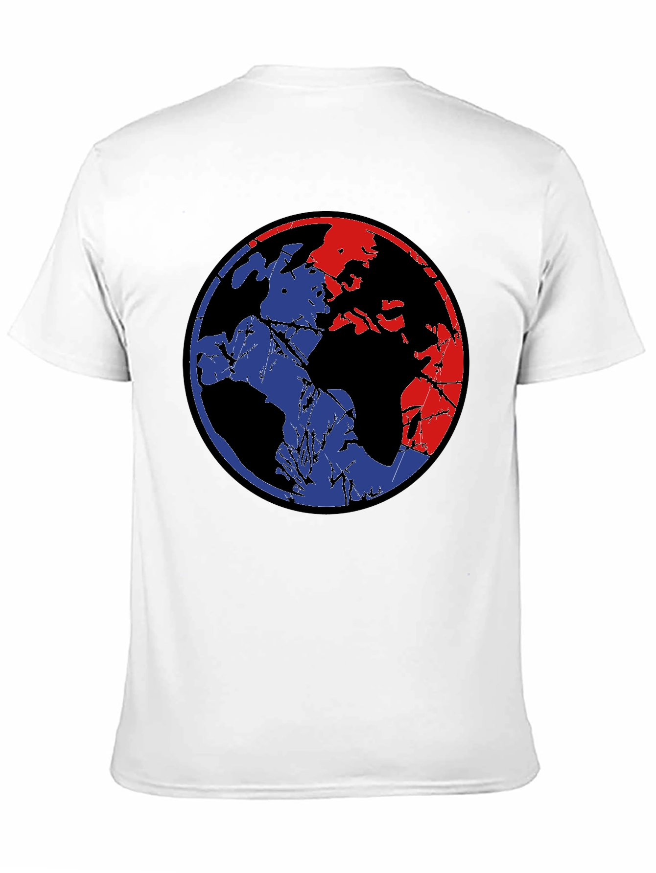 Retro Globe Graphic Tee - Black