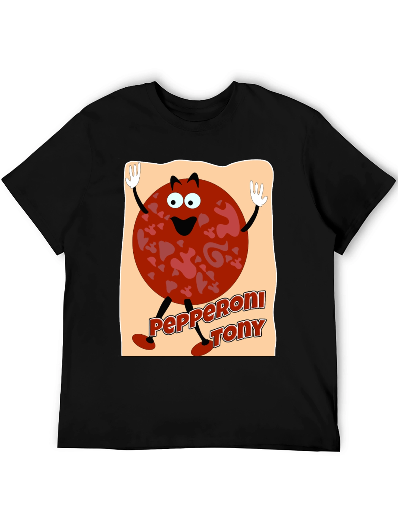 Pepperoni Tony Graphic T-Shirt - Fun & Unique Design