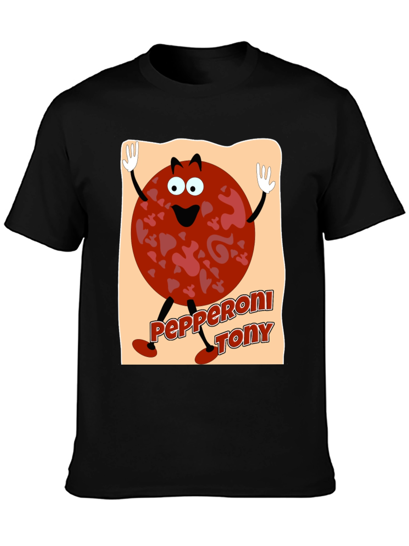 Pepperoni Tony Graphic T-Shirt - Fun & Unique Design