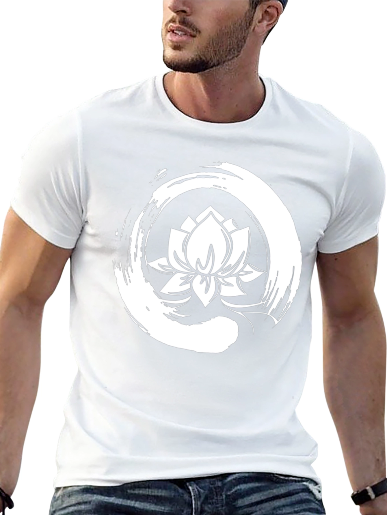 Lotus Enso T-Shirt - Zen Symbol Tee