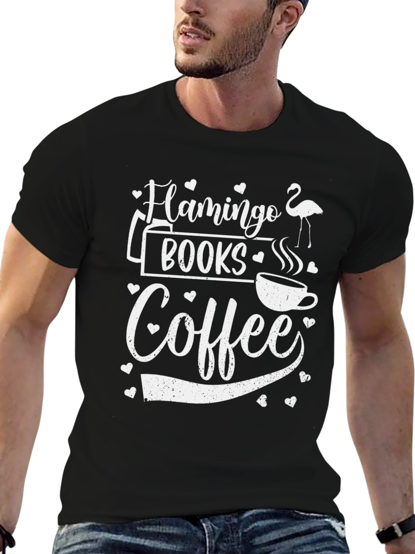 Flamingo Books Coffee T-Shirt