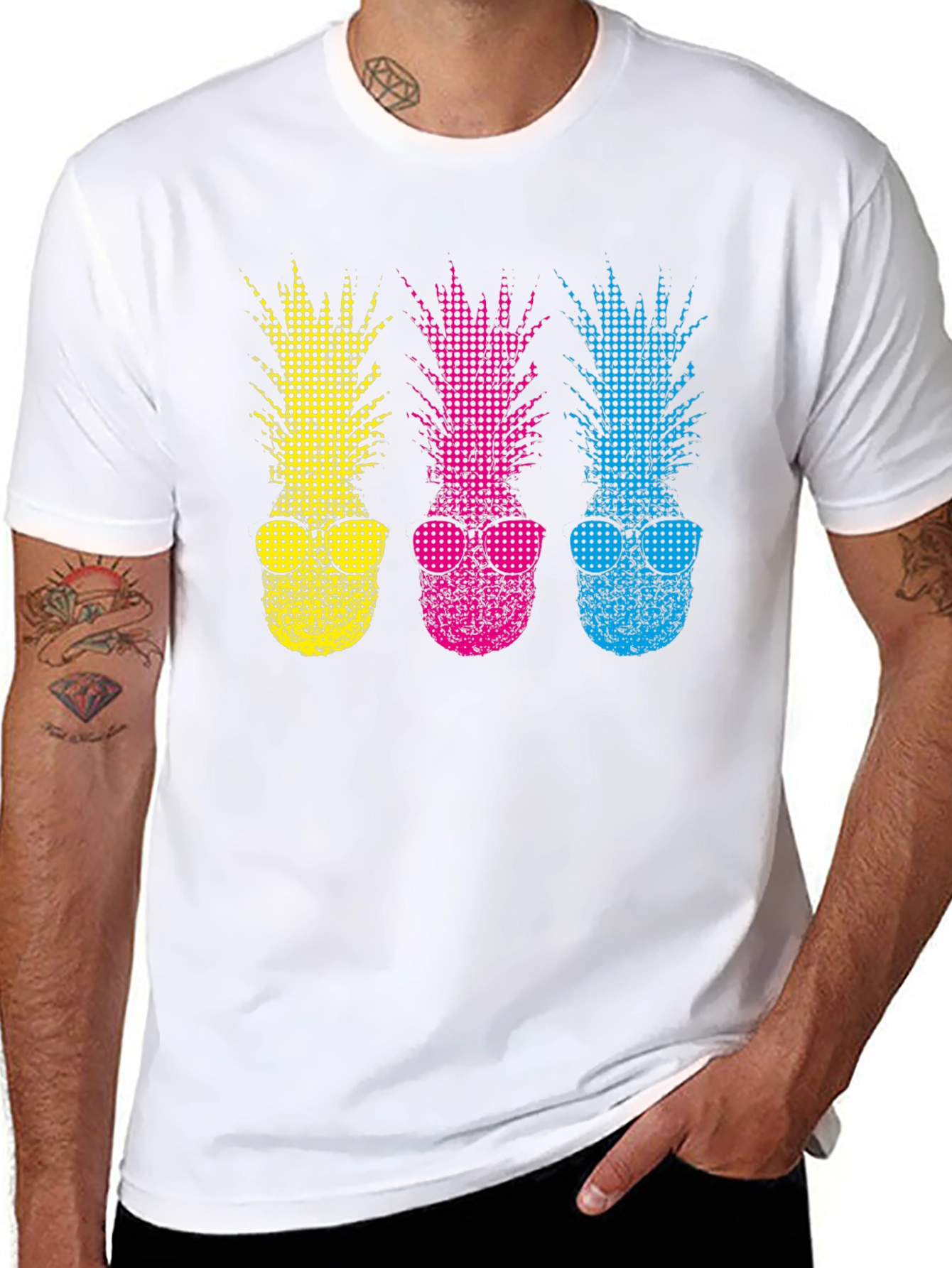 Funky Pineapple T-Shirt - Stylish Summer Vibes