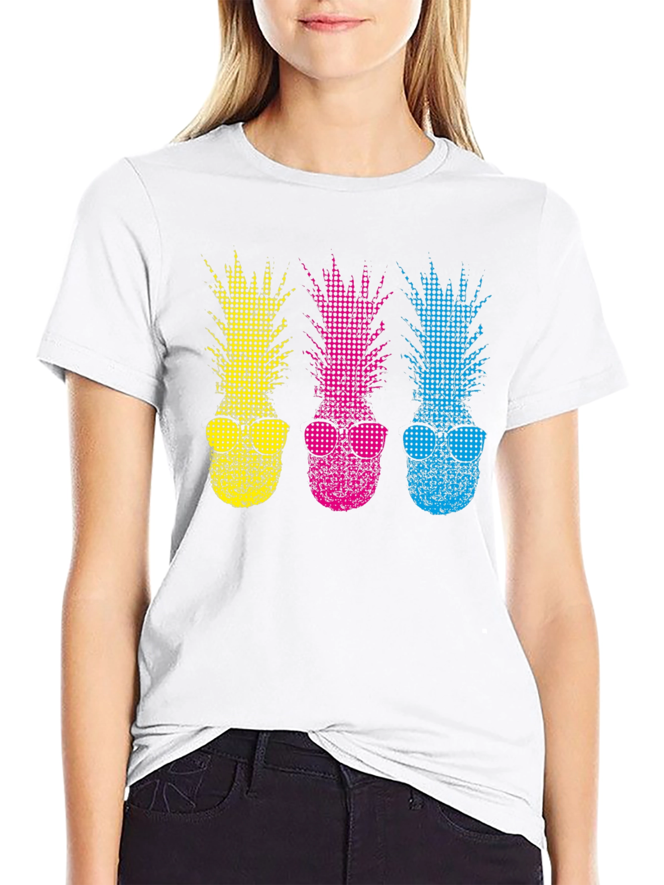 Funky Pineapple T-Shirt - Stylish Summer Vibes
