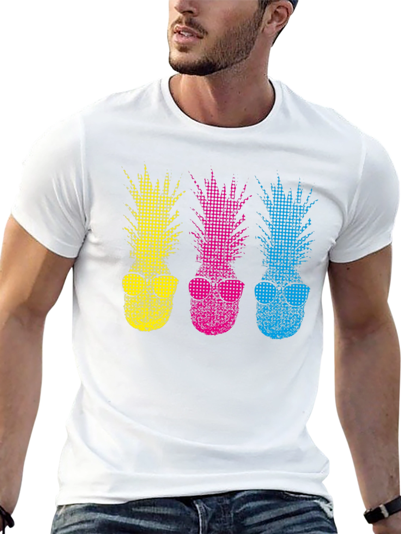 Funky Pineapple T-Shirt - Stylish Summer Vibes