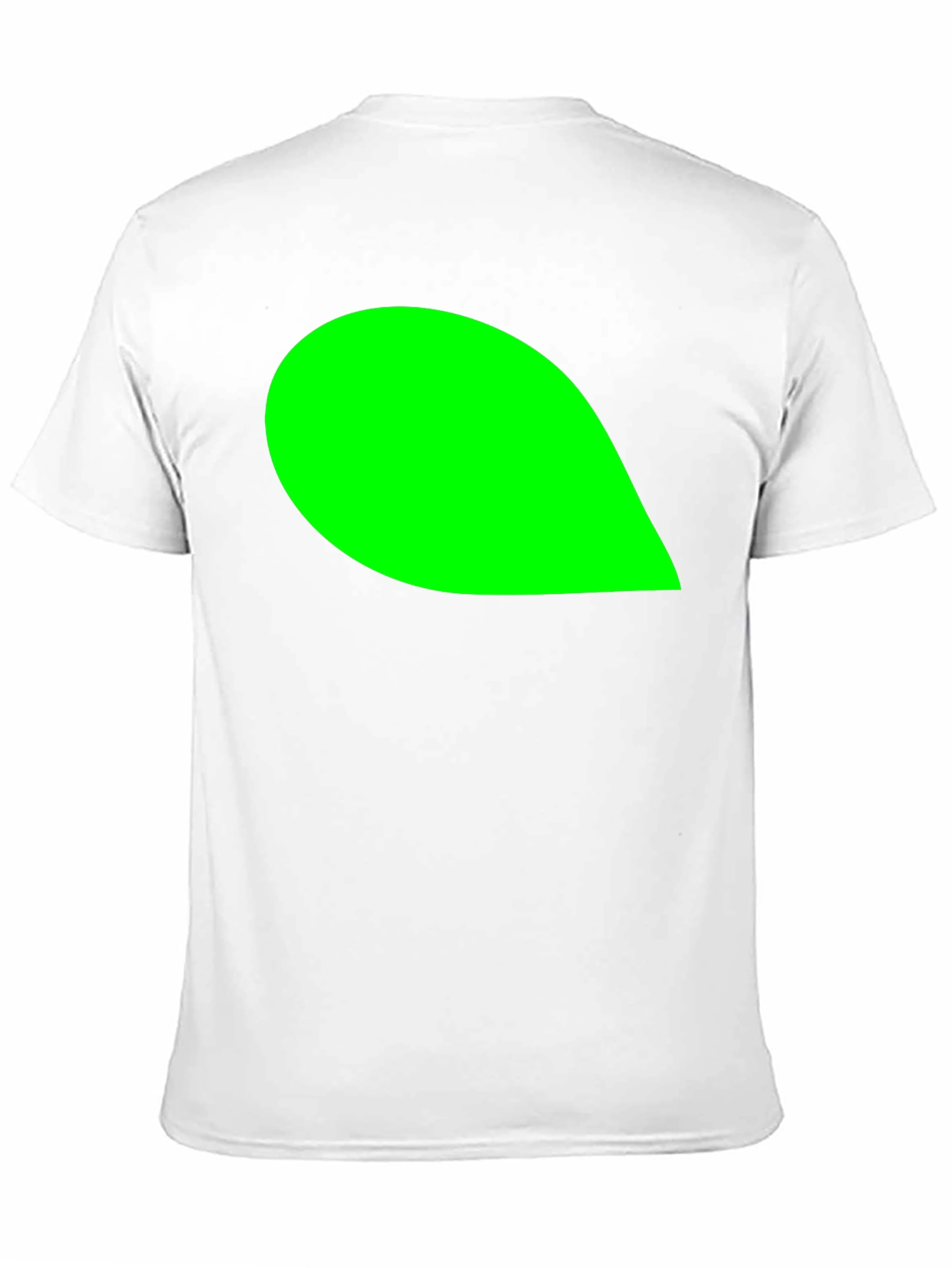 Mens Black T-Shirt with Green Leaf Graphic