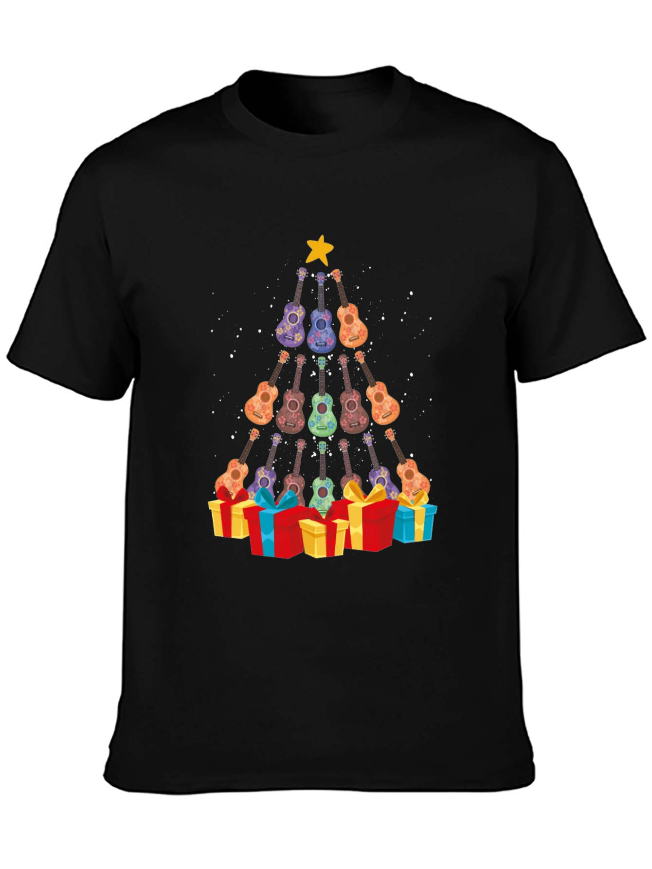 Guitar Christmas Tree T-Shirt
