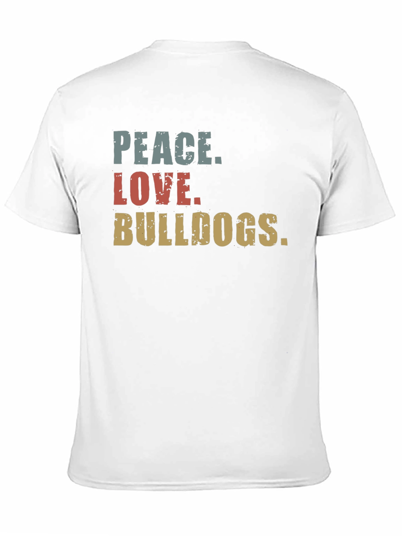 Peace Love Bulldogs Graphic Tee
