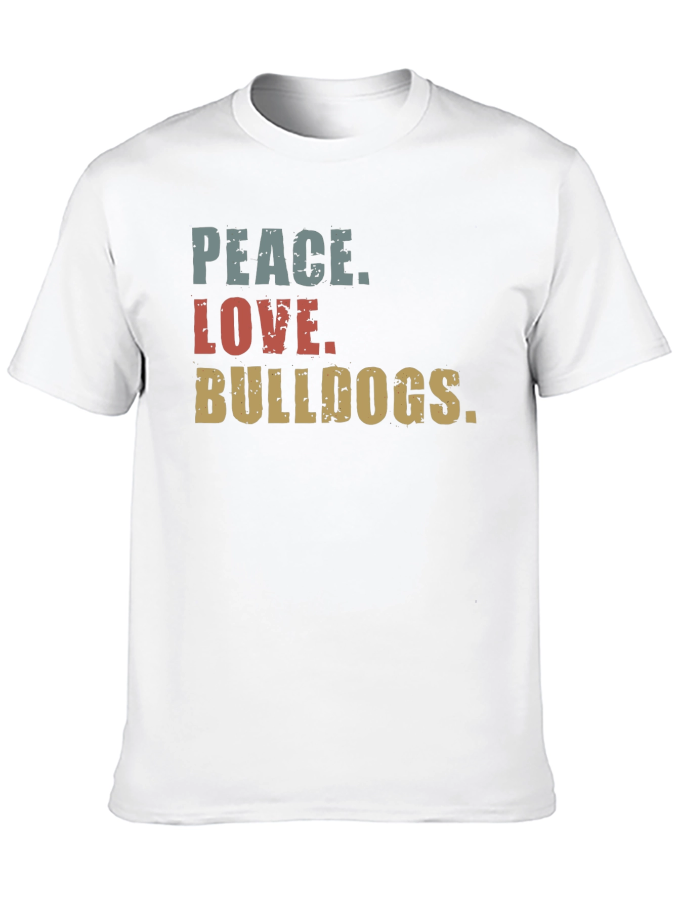 Peace Love Bulldogs Graphic Tee