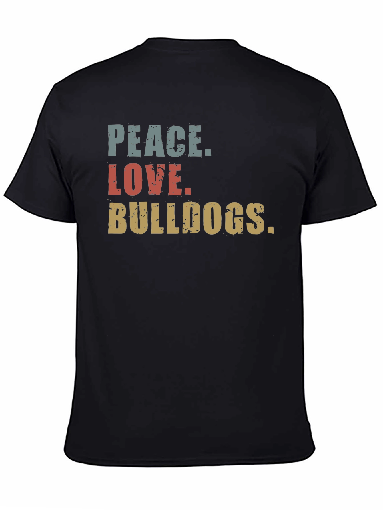 Peace Love Bulldogs Graphic Tee