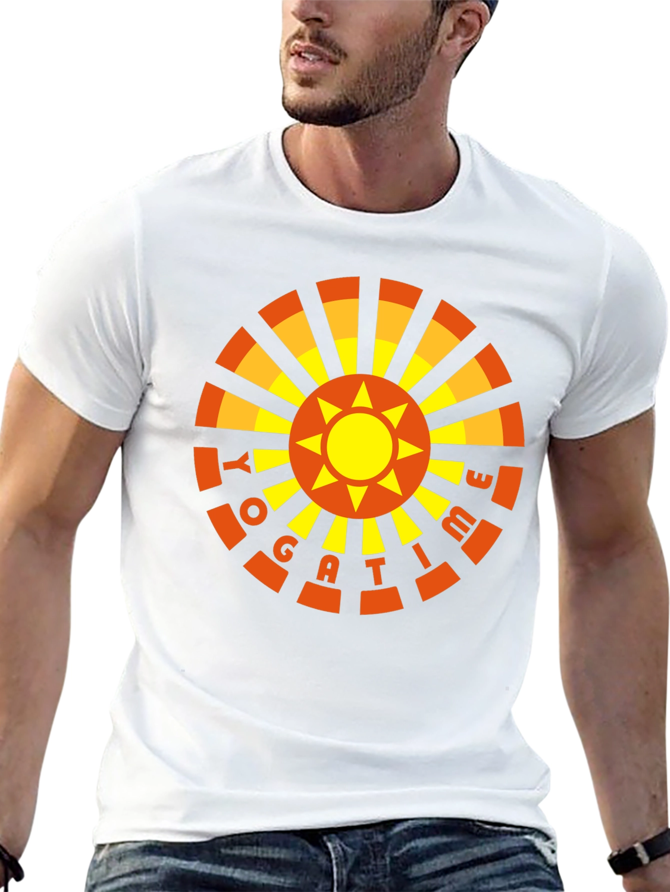 Yoga Time Graphic Tee - Mens Black T-Shirt