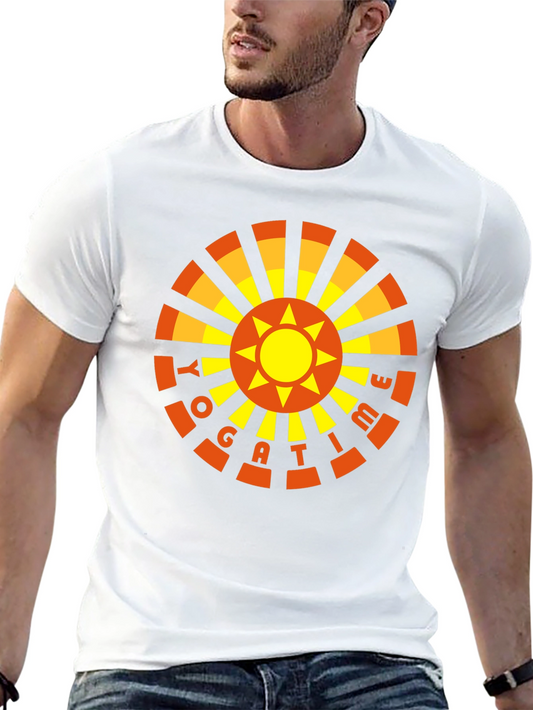 Yoga Time Graphic Tee - Mens Black T-Shirt