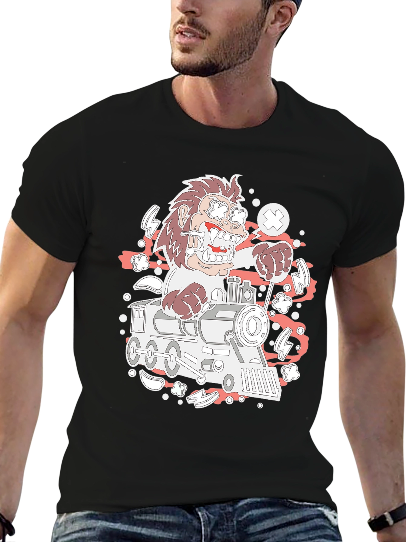 Cartoon Train Ride T-Shirt