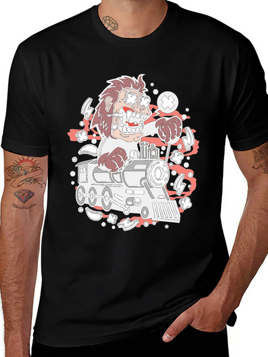 Cartoon Train Ride T-Shirt