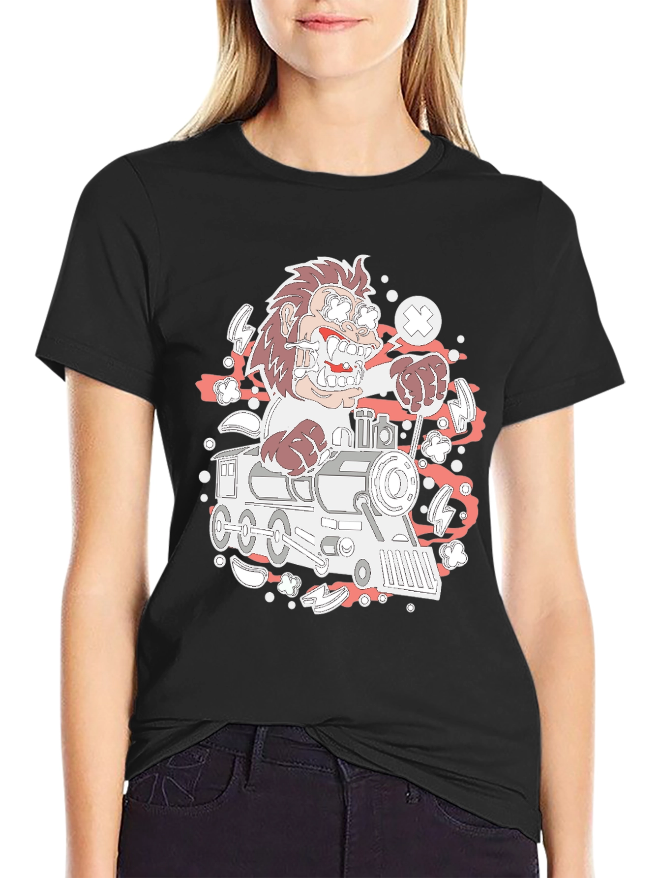 Cartoon Train Ride T-Shirt