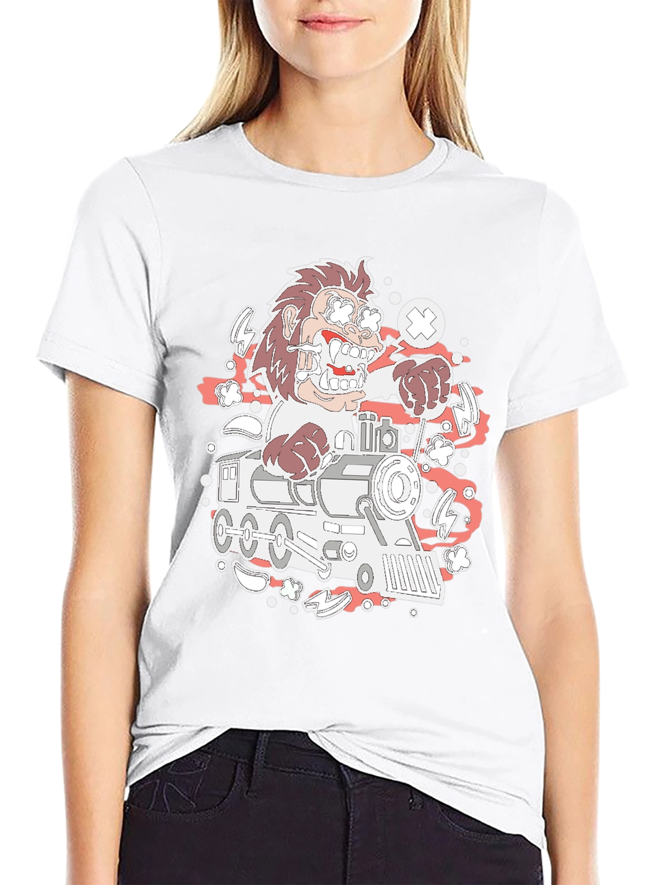 Cartoon Train Ride T-Shirt