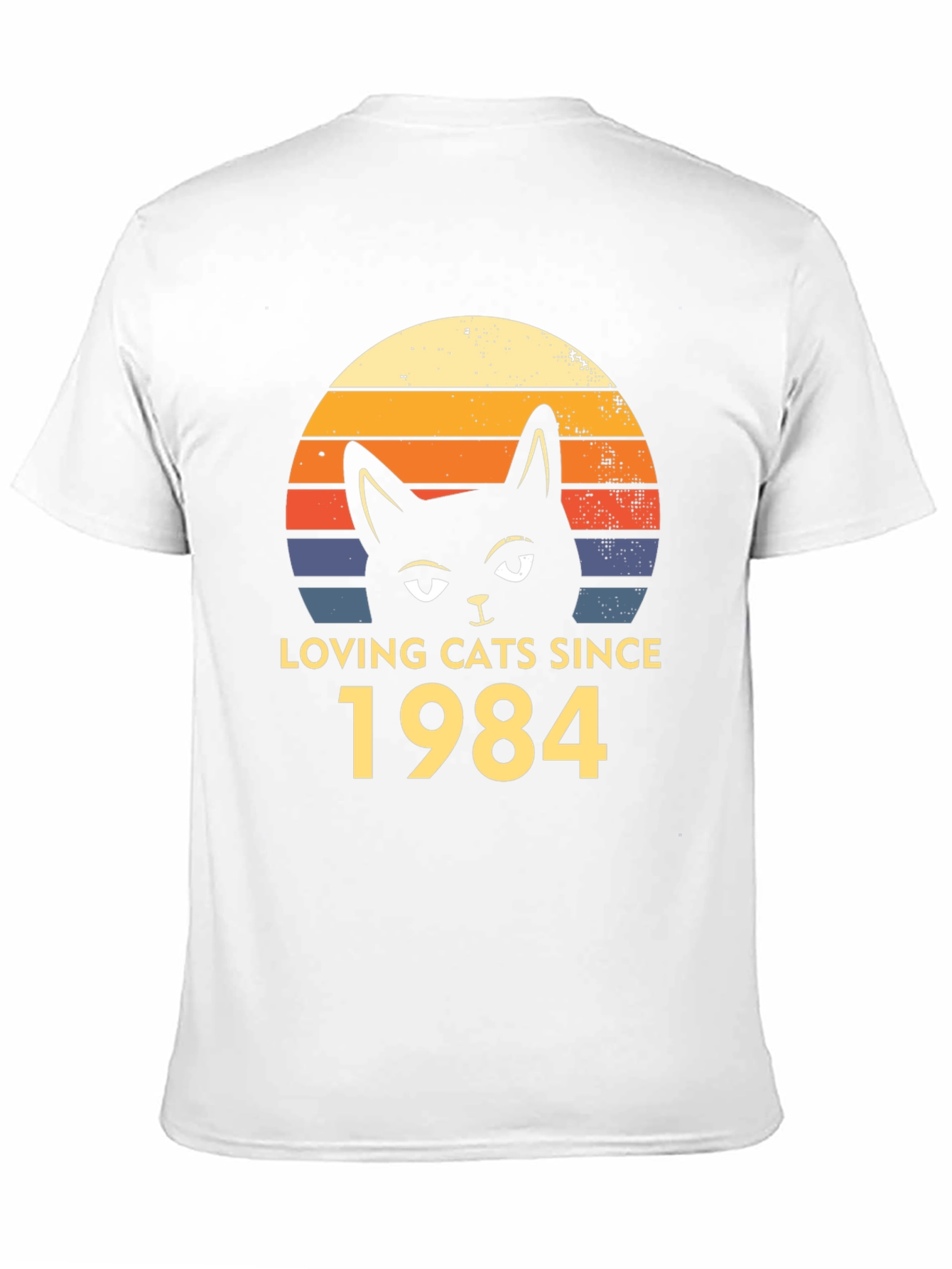 Loving Cats Since 1984 Black T-Shirt