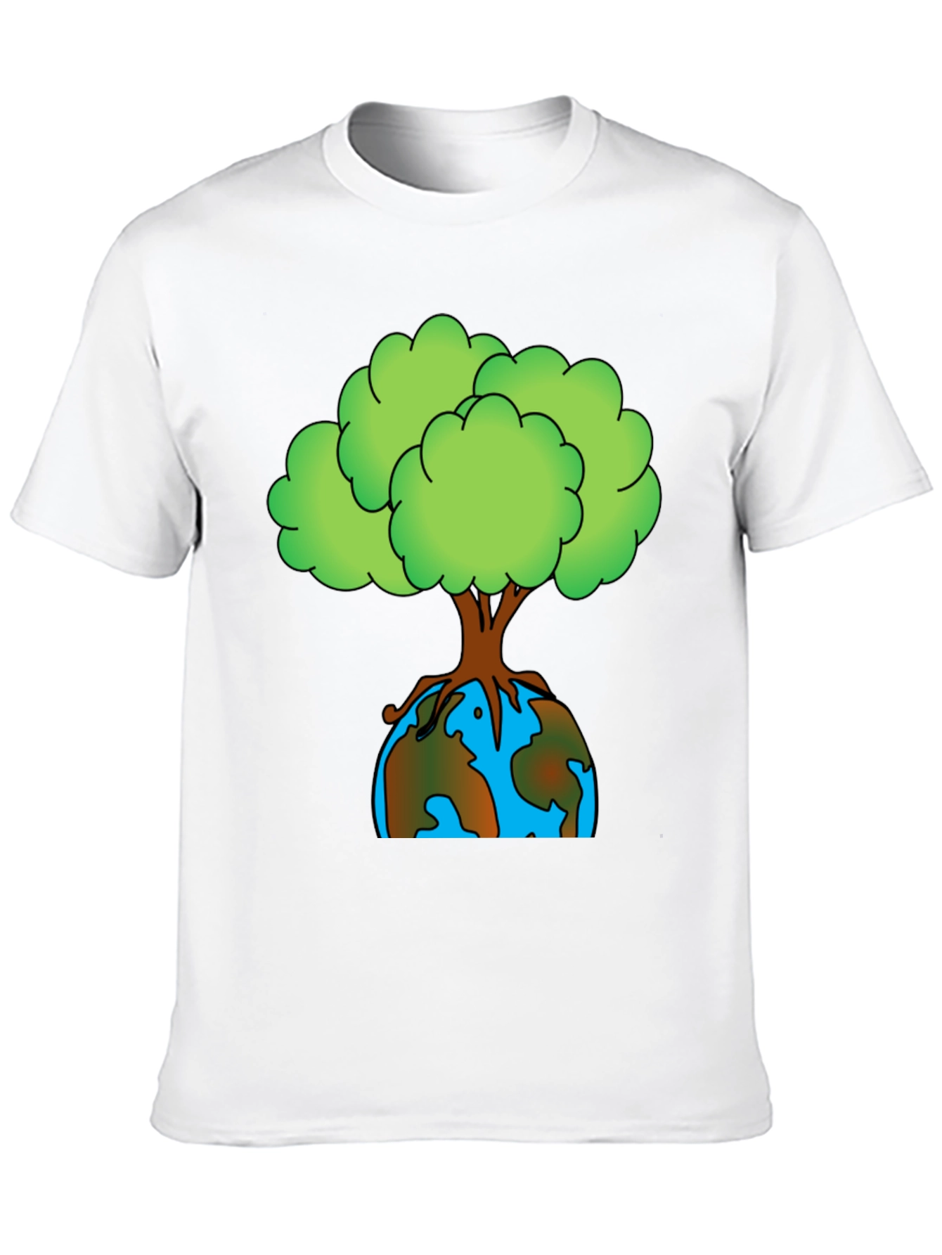 Earth Day Tree Graphic Tee - Black