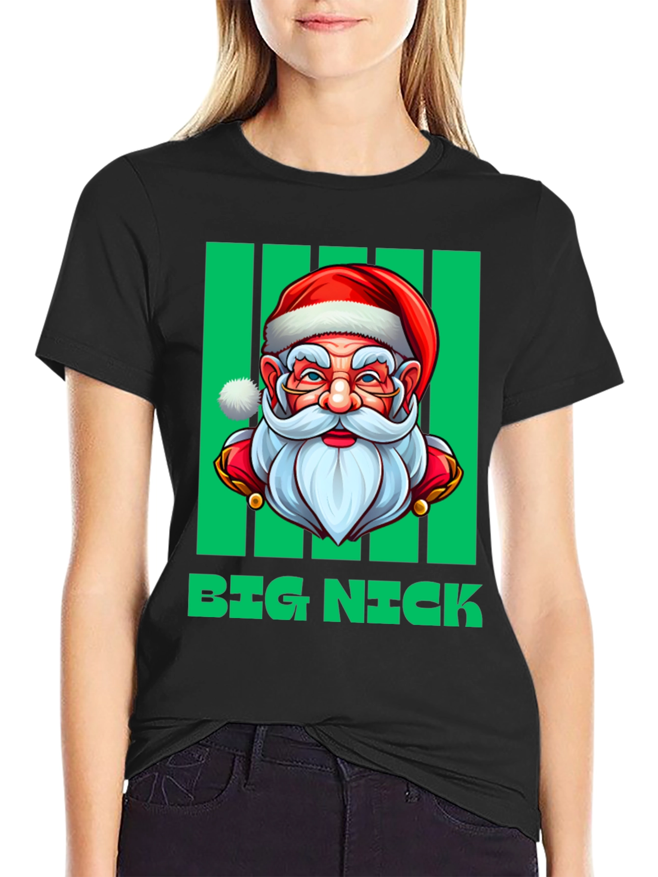 Big Nick Santa Holiday T-Shirt