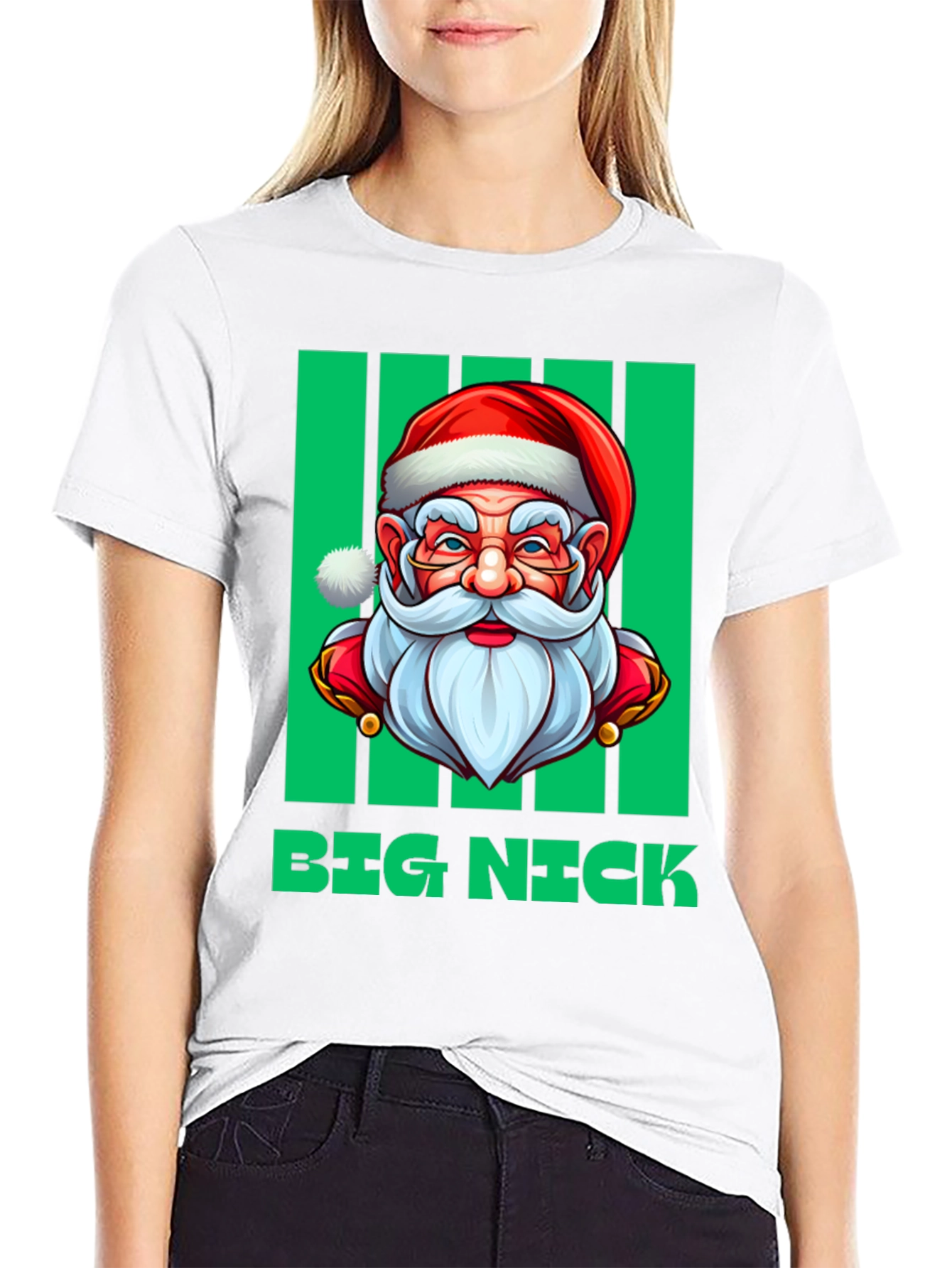 Big Nick Santa Holiday T-Shirt