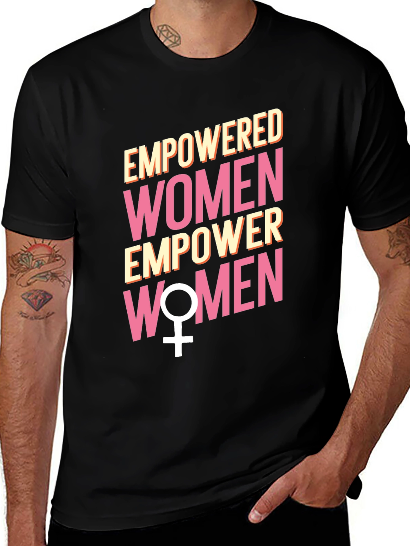 Empowered Women Graphic Tee - Black