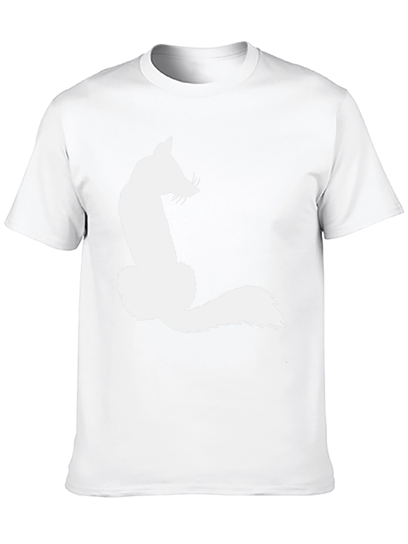 Fox Silhouette Graphic Tee - Black Cotton Blend