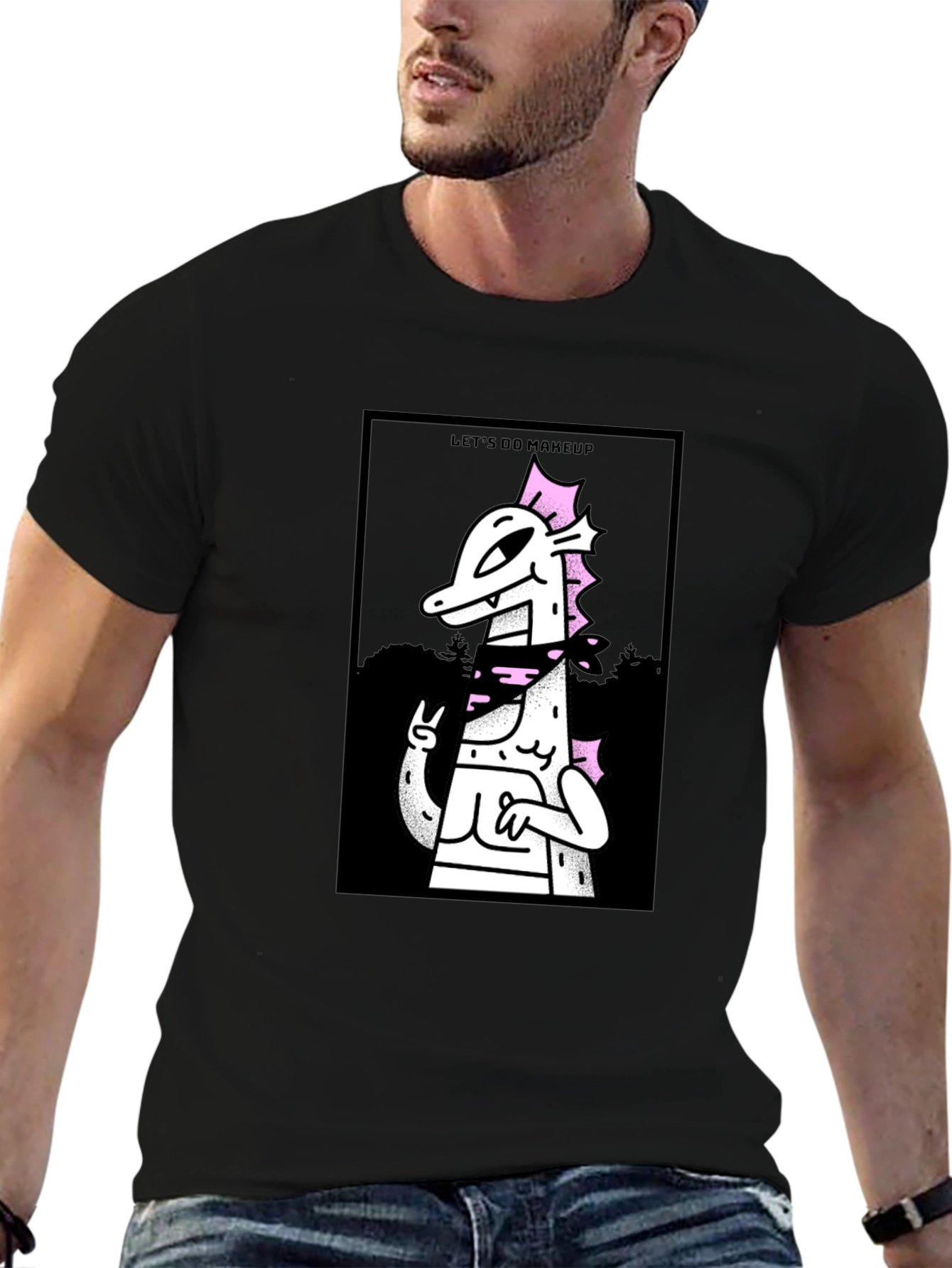 Lets Do Makeup T-Shirt - Black Cotton Graphic Tee