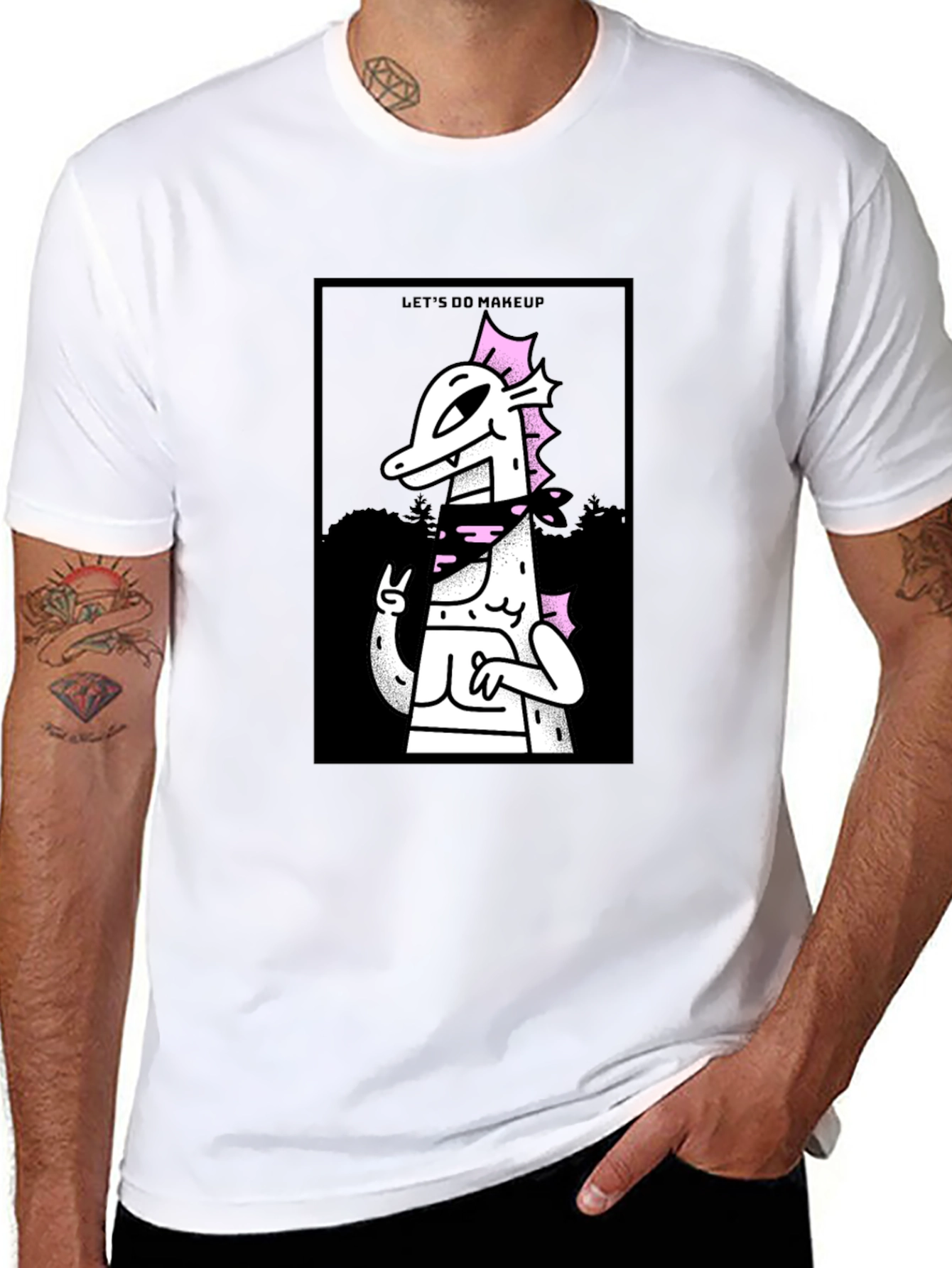 Lets Do Makeup T-Shirt - Black Cotton Graphic Tee