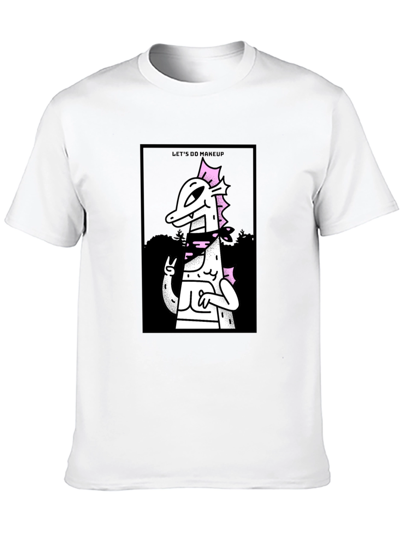Lets Do Makeup T-Shirt - Black Cotton Graphic Tee
