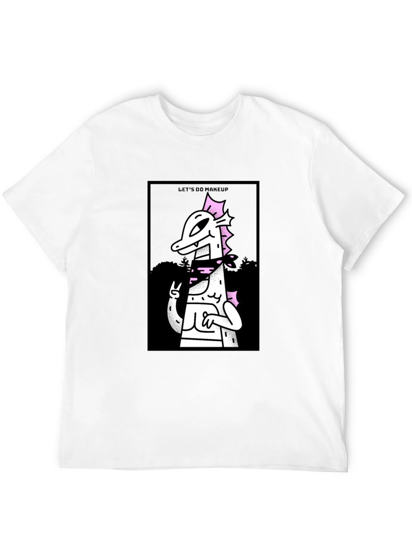 Lets Do Makeup T-Shirt - Black Cotton Graphic Tee