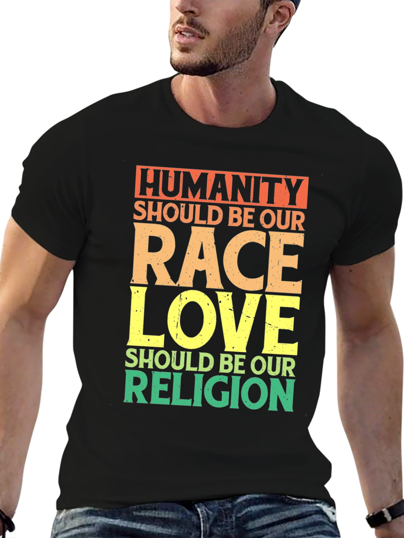 Humanity Race Love Religion T-Shirt