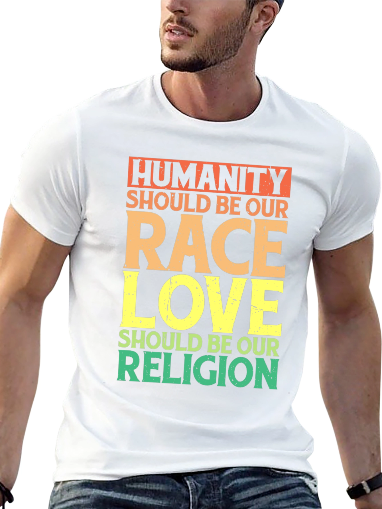 Humanity Race Love Religion T-Shirt