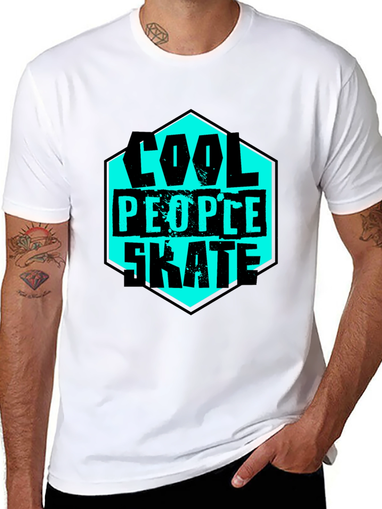 Cool People Skate T-Shirt - Graphic Tee