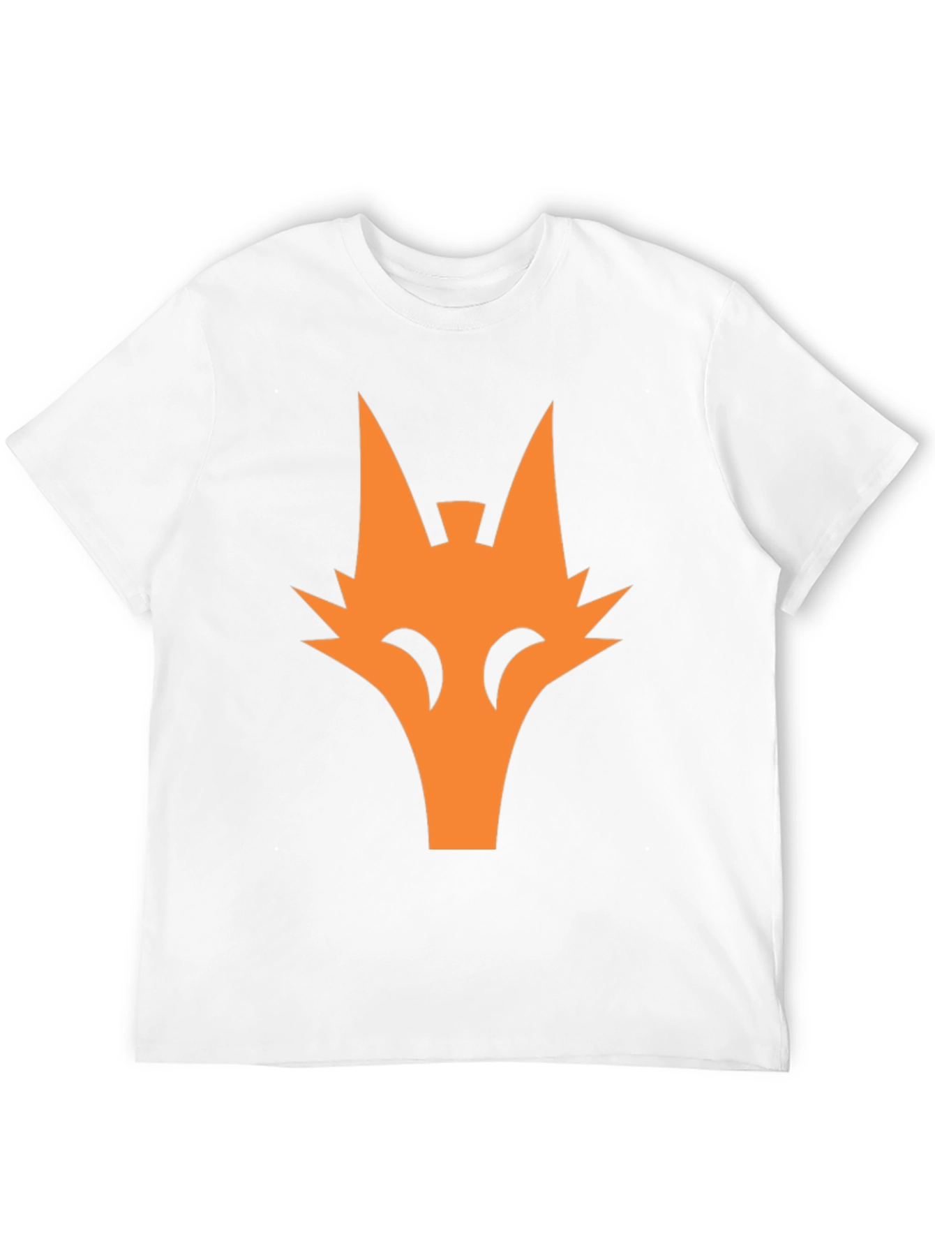 Orange Fox Graphic Tee - Cool Black T-Shirt