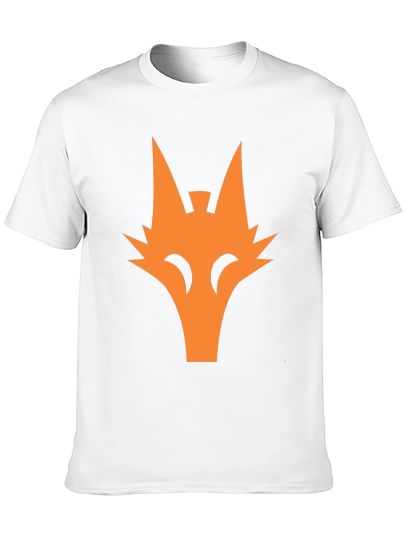 Orange Fox Graphic Tee - Cool Black T-Shirt