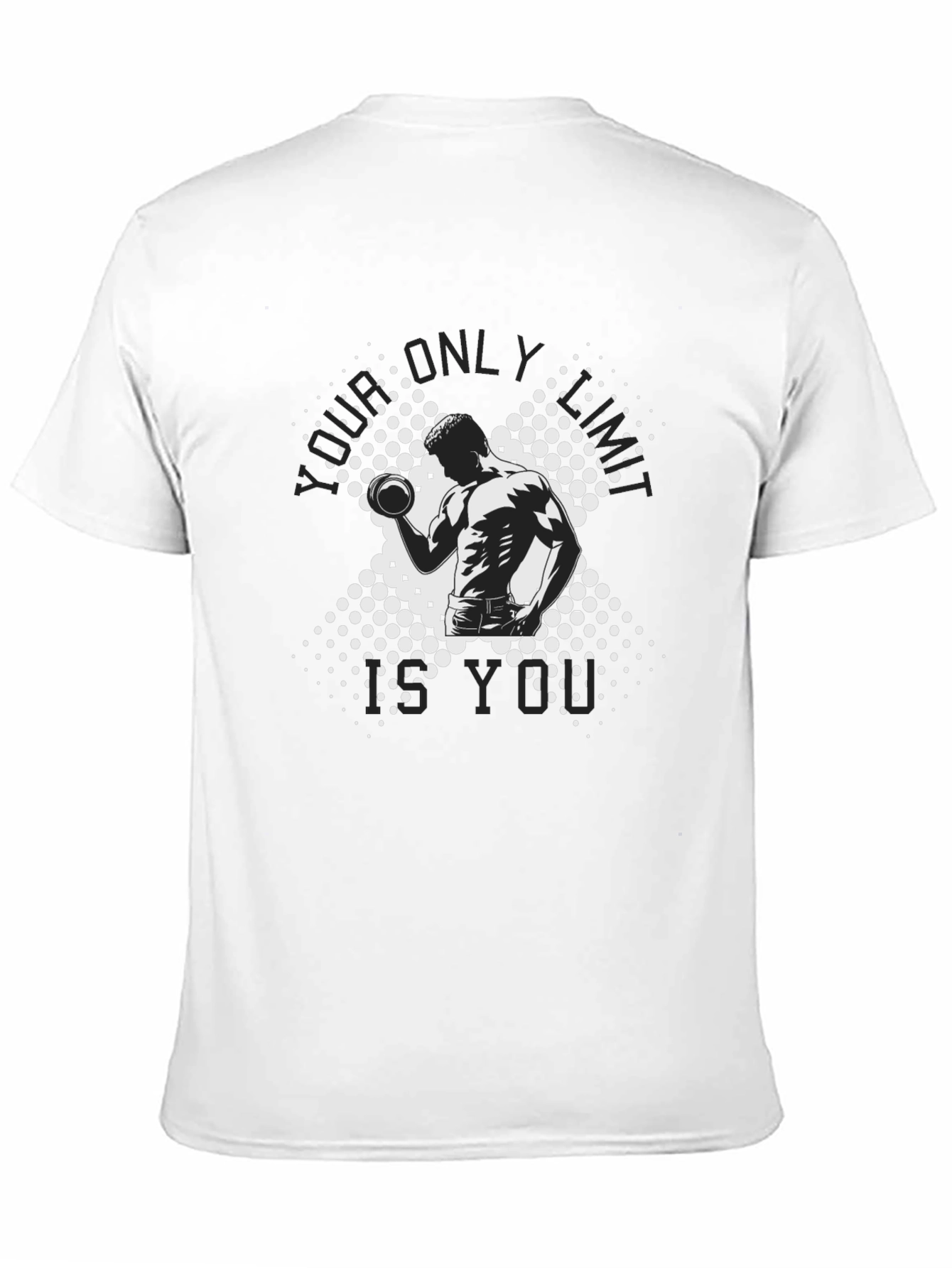 Workout Motivation Graphic Tee - Black