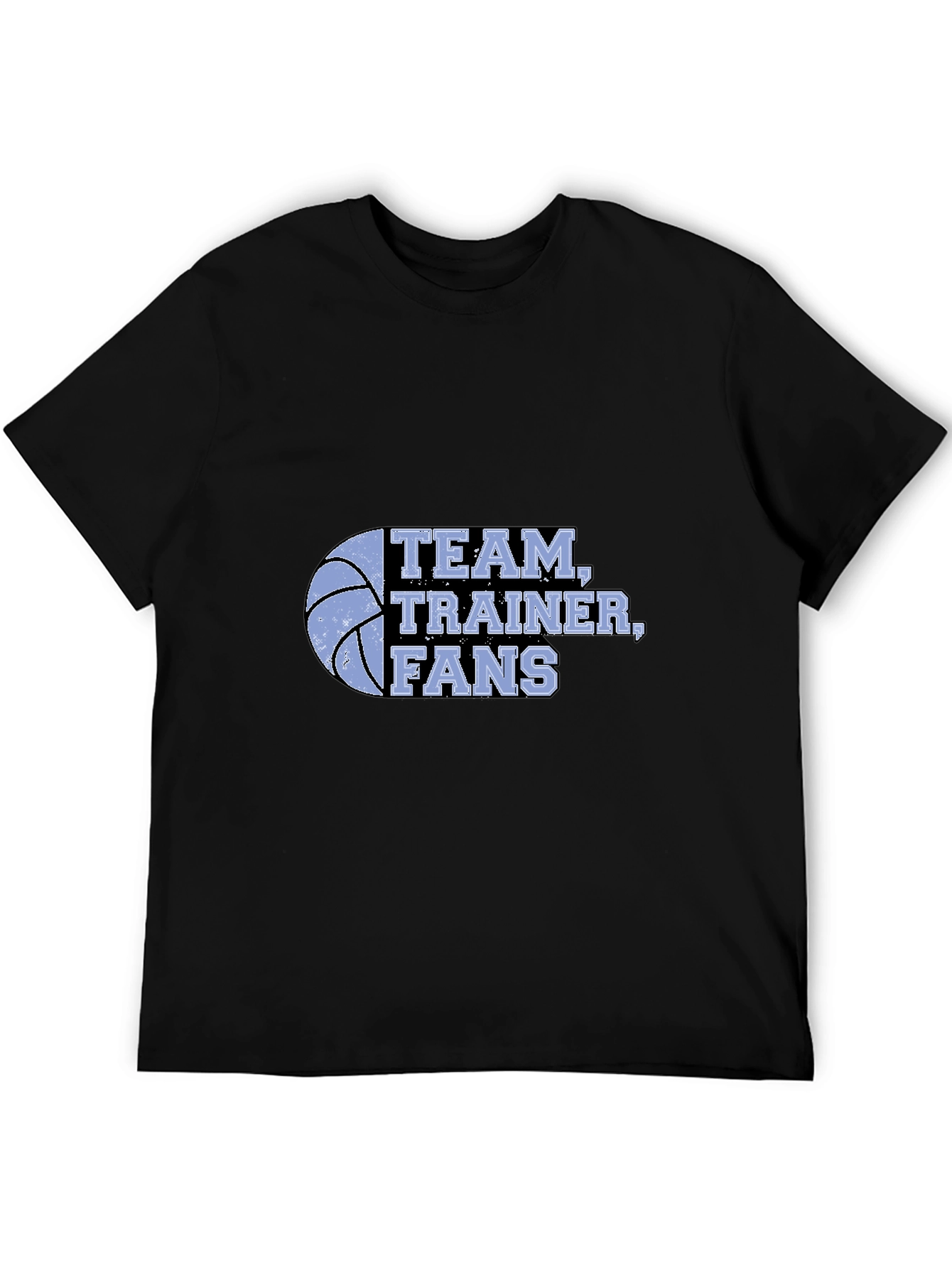 Team Trainer Fans Black Graphic Tee